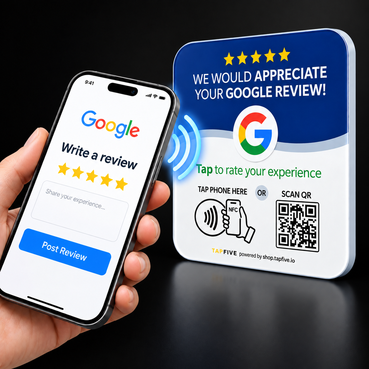 Google Review Plate